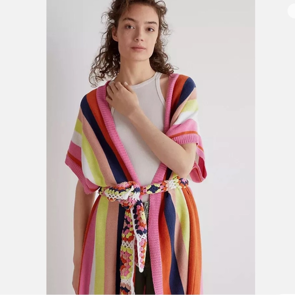 Multi Color Knit Duster
